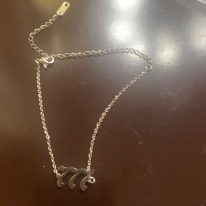 777 angel number ankle bracelet